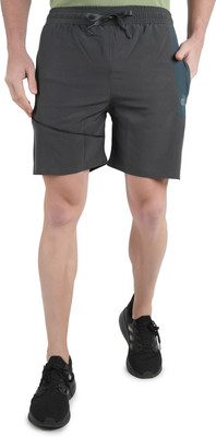 KWINGS Solid Men Dark Grey Running Shorts