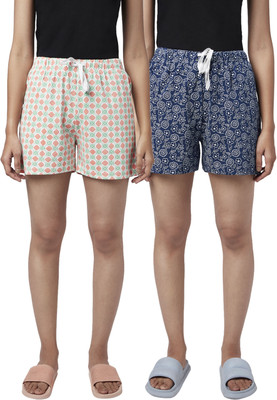 YU by Pantaloons Printed Women Multicolor Regular Shorts