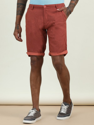 bEEVEE Self Design Men Brown Basic Shorts