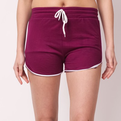 AFFAIR Solid Women Purple Boxer Shorts