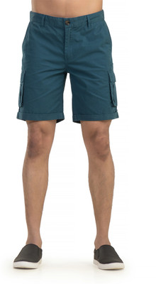 BELANO Solid Men Blue Bermuda Shorts, Regular Shorts, Casual Shorts, Cargo Shorts