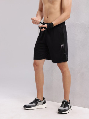 HRX by Hrithik Roshan Solid Men Black Sports Shorts
