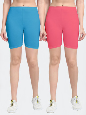 Bamboo Breeze Solid Women Multicolor Cycling Shorts