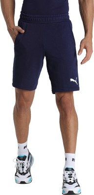 PUMA Solid Men Blue Regular Shorts