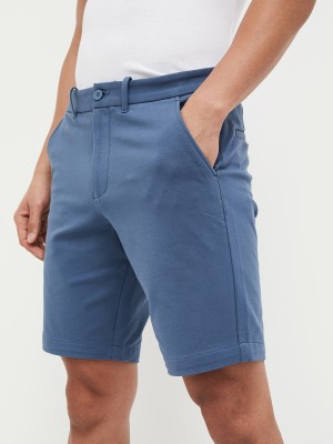 CODE Solid Men Blue Regular Shorts