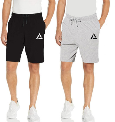 Kartblack Solid Men Multicolor Regular Shorts
