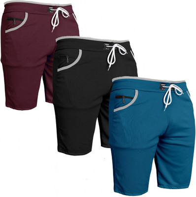 VIRADIYAENTERPRISE Solid Men Multicolor Regular Shorts
