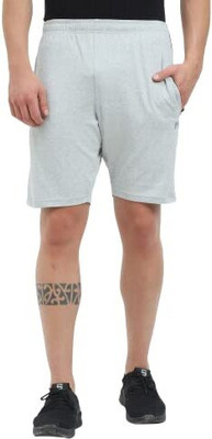 RVDP Solid Men Grey Regular Shorts