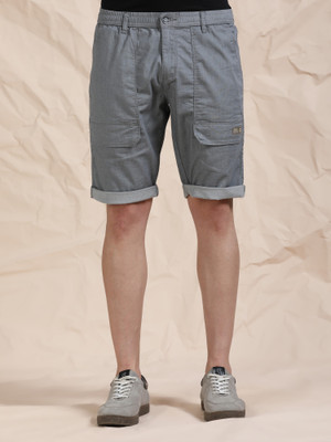 bEEVEE Solid Men Grey Casual Shorts