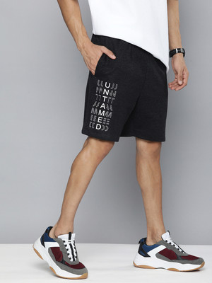 HRX by Hrithik Roshan Printed Men Grey Regular Shorts