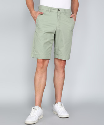 Allen Solly Solid Men Green Chino Shorts