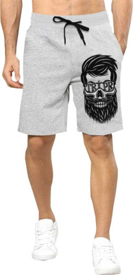TRIPR Printed Men Grey Regular Shorts