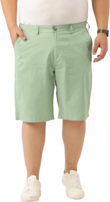 iVOC Solid Men Green Casual Shorts