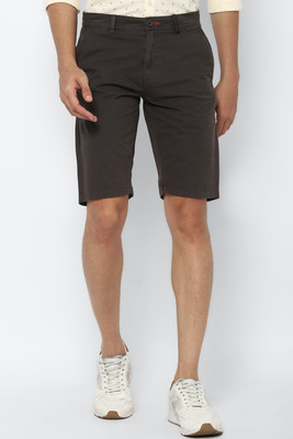 Allen Solly Solid Men Black Regular Shorts