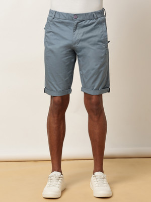 bEEVEE Solid Men Blue Basic Shorts