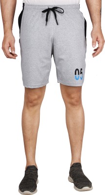 SOUNIK SDS Solid Men Grey Regular Shorts