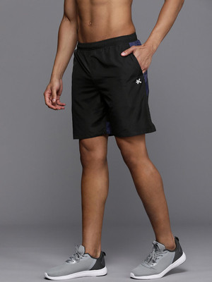 HRX by Hrithik Roshan Solid Men Black Sports Shorts