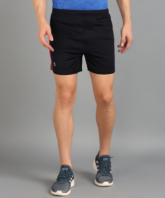 Moda Rapido Color Block Men Dark Blue, Red Sports Shorts