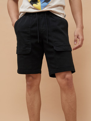 Fame Forever by Lifestyle Solid Men Black Regular Shorts