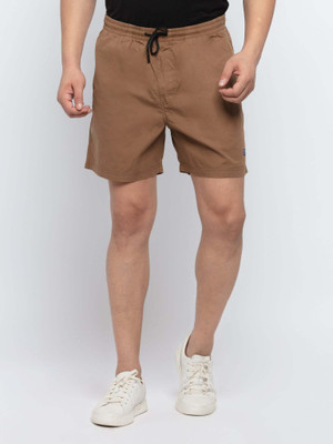 Status Quo Solid Men Brown Regular Shorts