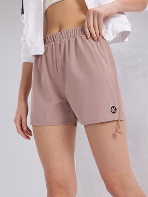 HRX by Hrithik Roshan Solid Women Pink Regular Shorts