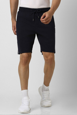VAN HEUSEN Solid Men Blue Regular Shorts