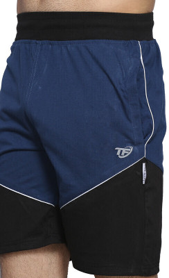 Tf Tex-fro Solid Men Reversible Blue Casual Shorts