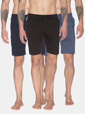 Dollar Solid Men Multicolor Bermuda Shorts