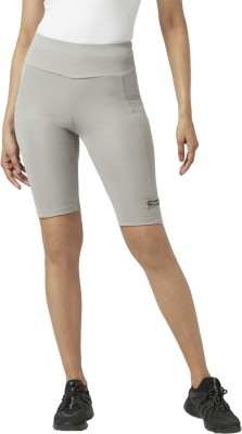 Ajile By Pantaloons Solid Women Grey Sports Shorts