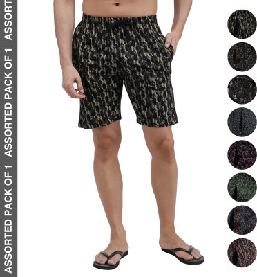 AMUL COMFY Printed Men Multicolor Bermuda Shorts