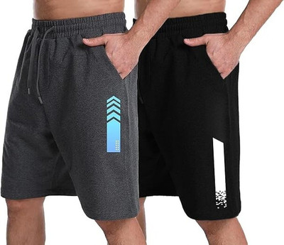 Peach Blossom Printed Men Multicolor Casual Shorts