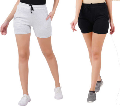 Blacktail Solid Women Multicolor Gym Shorts