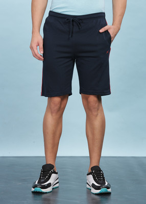 Force NXT Solid Men Dark Blue Casual Shorts