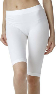 Apraa & Parma Sports Solid Women White Cycling Shorts