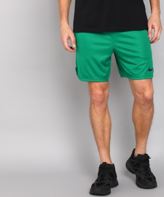 NIKE Solid Men Green Sports Shorts