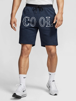 Fflirtygo Solid Men Dark Blue Regular Shorts