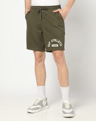 GAP Solid Men Green Basic Shorts