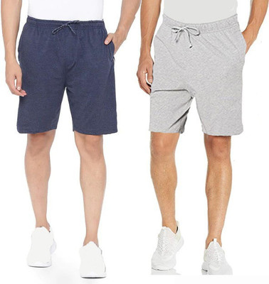 Kartblack Solid Men Multicolor Regular Shorts