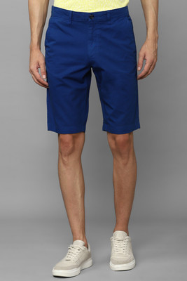 Allen Solly Solid Men Blue Regular Shorts