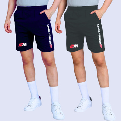 RK Costing Printed Men Dark Blue, Green Regular Shorts