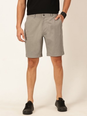 PROVOGUE Solid Men Grey Chino Shorts