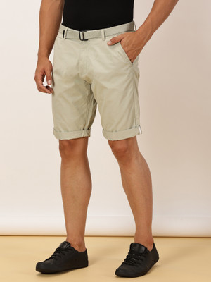 bEEVEE Solid Men Beige Regular Shorts