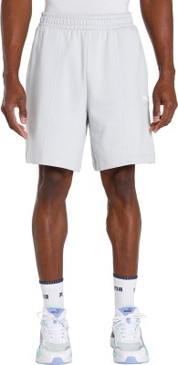 PUMA Solid Men Grey Casual Shorts