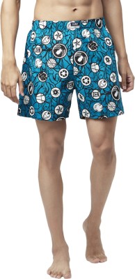 Ajile By Pantaloons Printed Men Blue Boxer Shorts