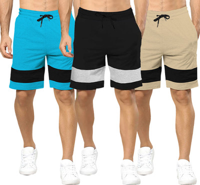 TRIPR Color Block Men Multicolor Regular Shorts