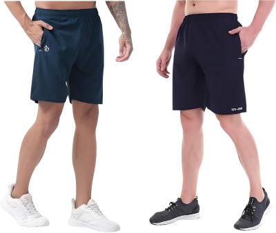 BLUE STAR SHARK Solid Men Green, Blue Casual Shorts