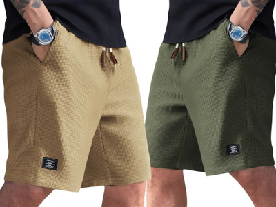 sti Solid Men Multicolor Regular Shorts