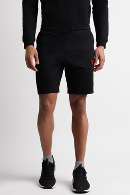REEBOK Color Block Men Black, Red Casual Shorts