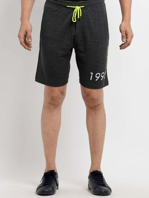 Status Quo Printed Men Grey Basic Shorts
