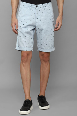 Allen Solly Printed Men Light Blue Regular Shorts